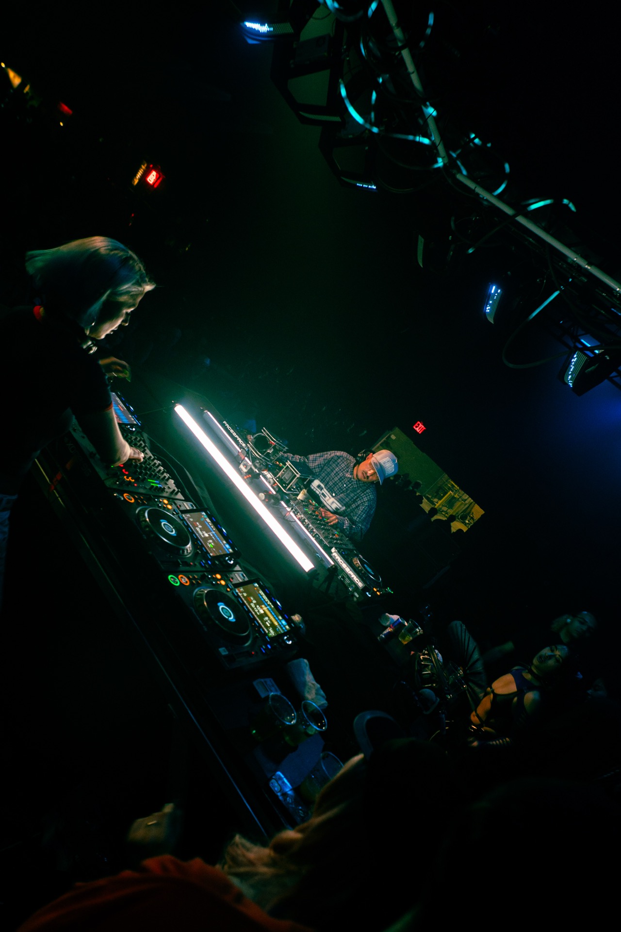DJ booth low angle