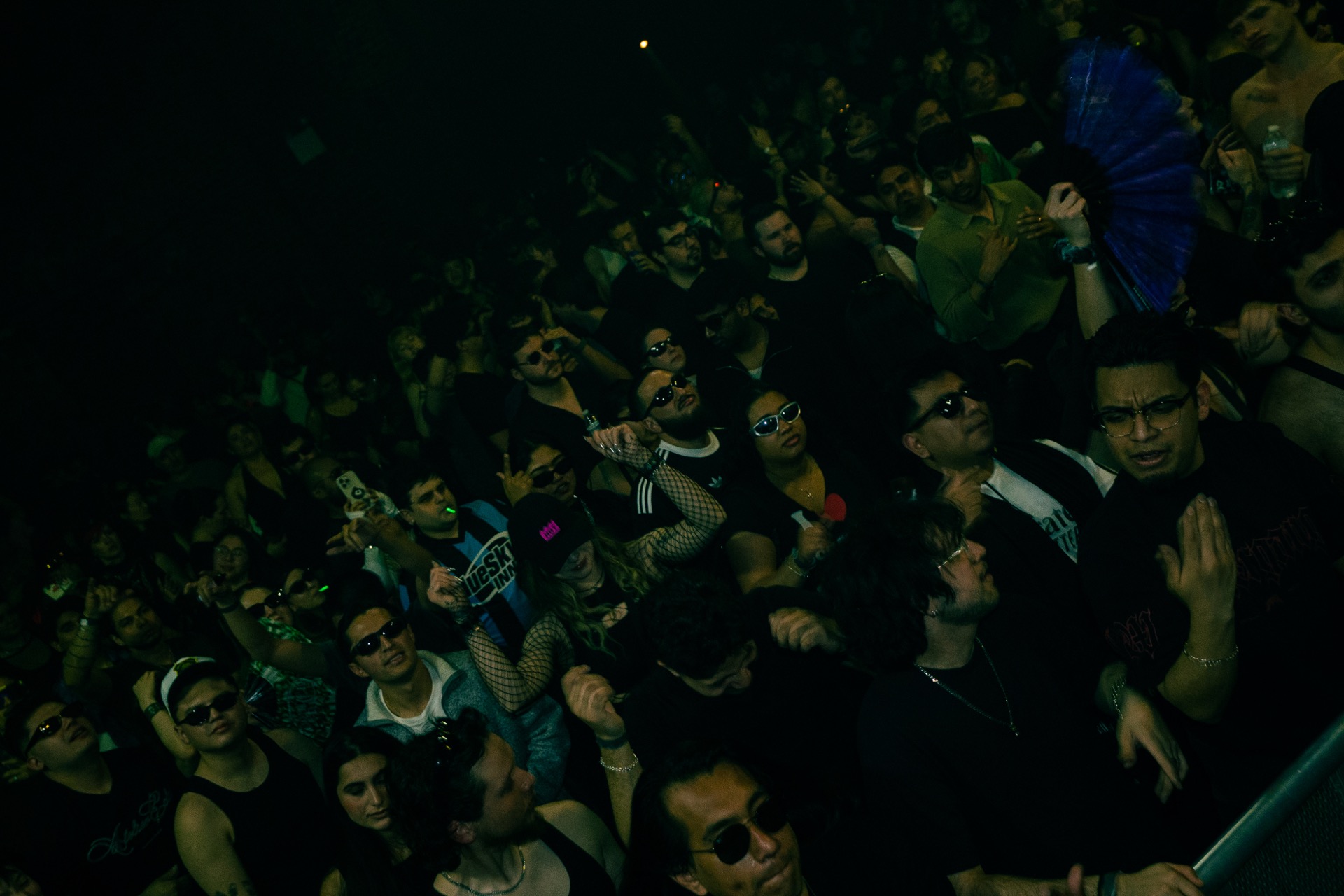 Dense crowd from above